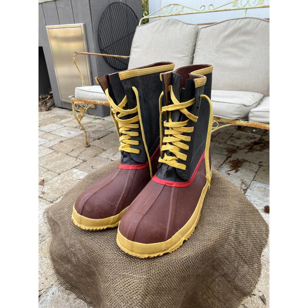 Vintage Explorers Steel Shank Rubber Muck Boots |‎ 1980s - (Men's 10)